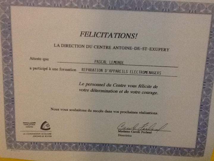 Attestation Saint-Hyacinthe