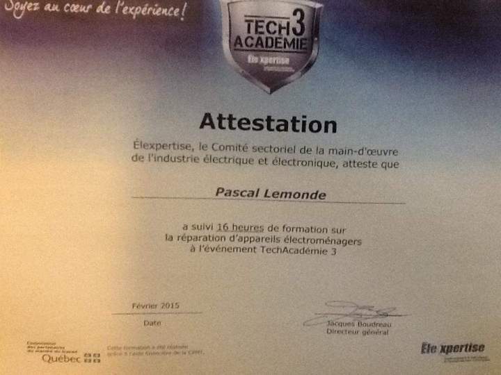 Attestation Saint-Hyacinthe