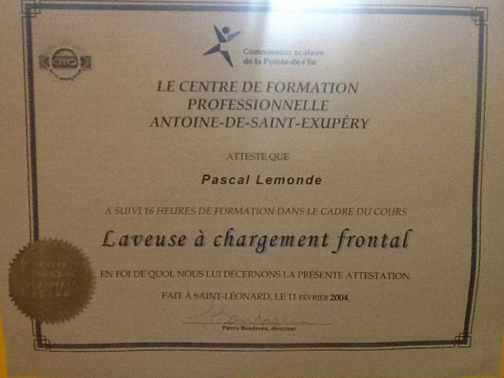 Attestation Saint-Hyacinthe