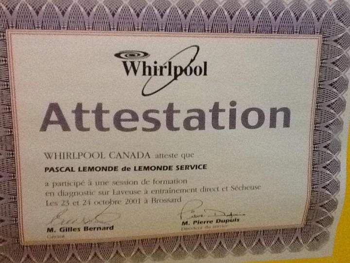 Attestation Saint-Hyacinthe