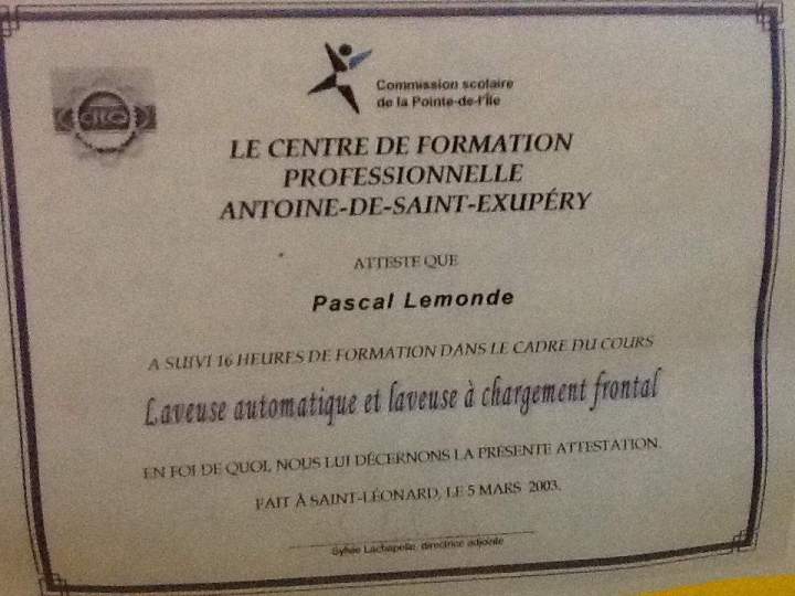 Attestation Saint-Hyacinthe